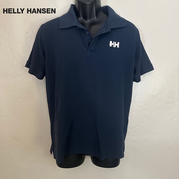 Helly Hansen Embroidered Polo 21" armpit to armpit seams Gently worn - Picture 1 of 3